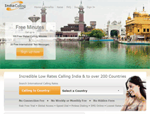 Tablet Screenshot of indiacalling.com